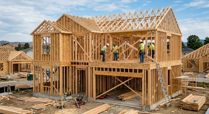 House Addition Framing in Conroe, TX